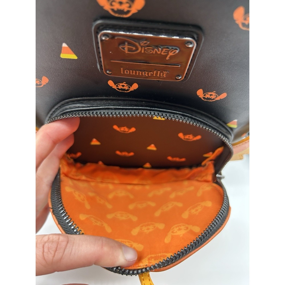 Disney Loungefly Boxlunch Exclusive Stitch Jack-o'-Lantern Pumpkin Mini Backpack - Picture 10 of 13